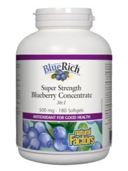 BlueRich® - Super Strength Blueberry Concentrate - 500 mg - 90 capsules