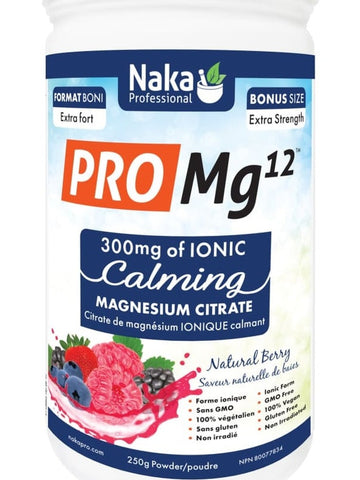 Naka Pro MG12 - Calming Ionic Magnesium - 250 grams