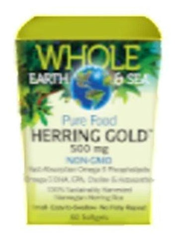 Whole Earth & Sea Herring Gold 1000 mg - 60 softgels
