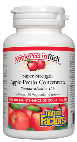 Super Strength Apple Pectin Concentrate 500 mg - 90 vegicaps