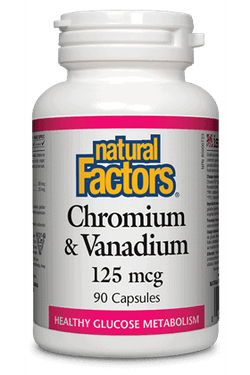 Chromium & Vanadium 125 mcg 90 capsules