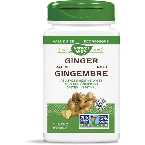 Ginger Root 550 mg 180 capsules