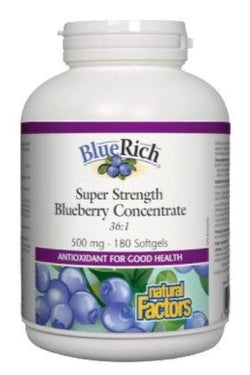 BlueRich® - Super Strength Blueberry Concentrate - 500 mg - 90 capsules