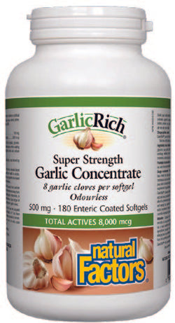 GarlicRich® 500 mg Super  Strength Garlic Concentrate