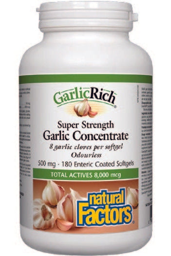 GarlicRich® 500 mg Super  Strength Garlic Concentrate