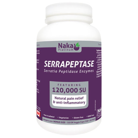 Serrapeptase 120 000 SU - 150 enteric coated capsules