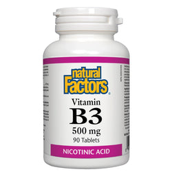Vitamin B3 Niacin 500 mg - 90 tablets