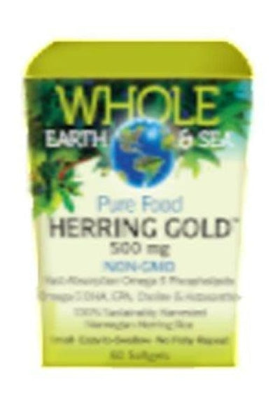 Whole Earth & Sea Herring Gold 1000 mg - 60 softgels